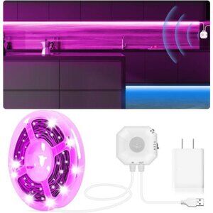 Motion Sensor Lights Indoor Under Bed Lights, Plug-in RGB Motion Sensor Led